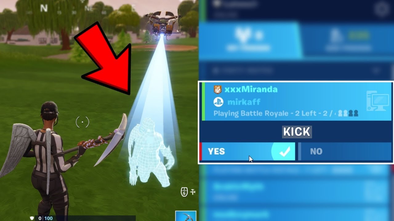 Kicking and KILLING my Teammates in Fortnite... (MAD LOL)