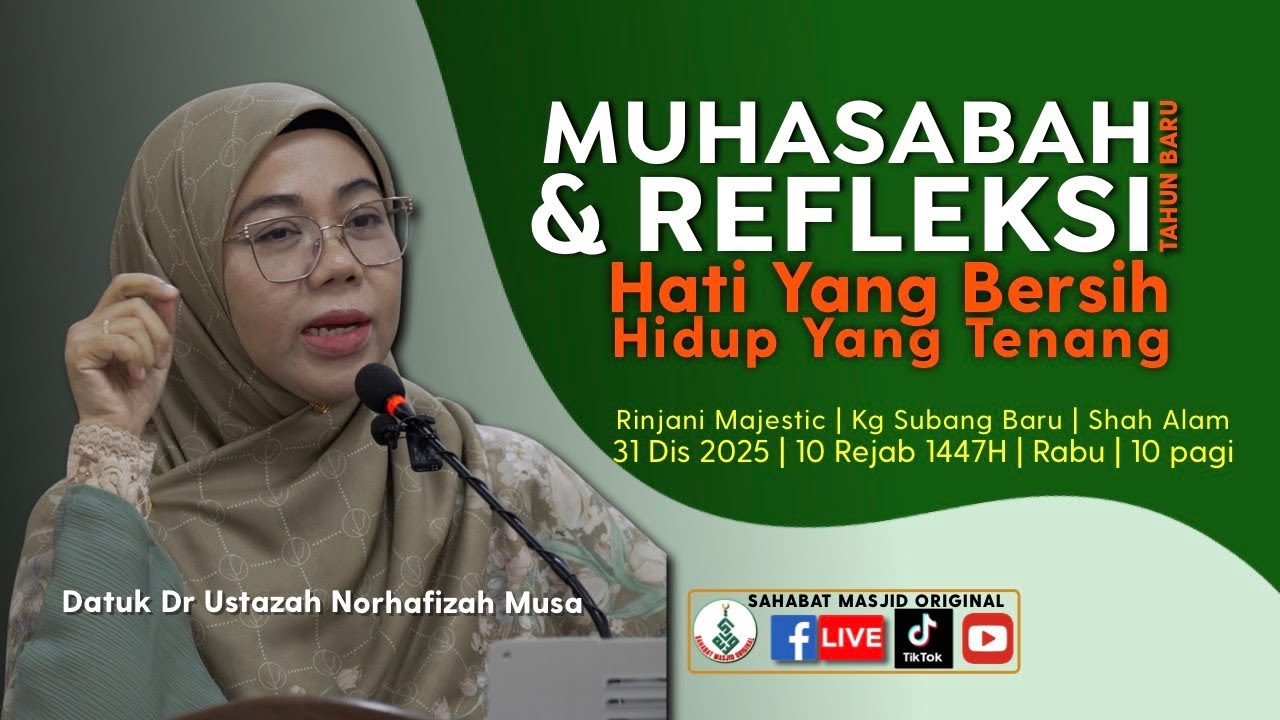 Datuk Dr Ustazah Norhafizah Musa - Hati yang Bersih, Hidup yang Tenang