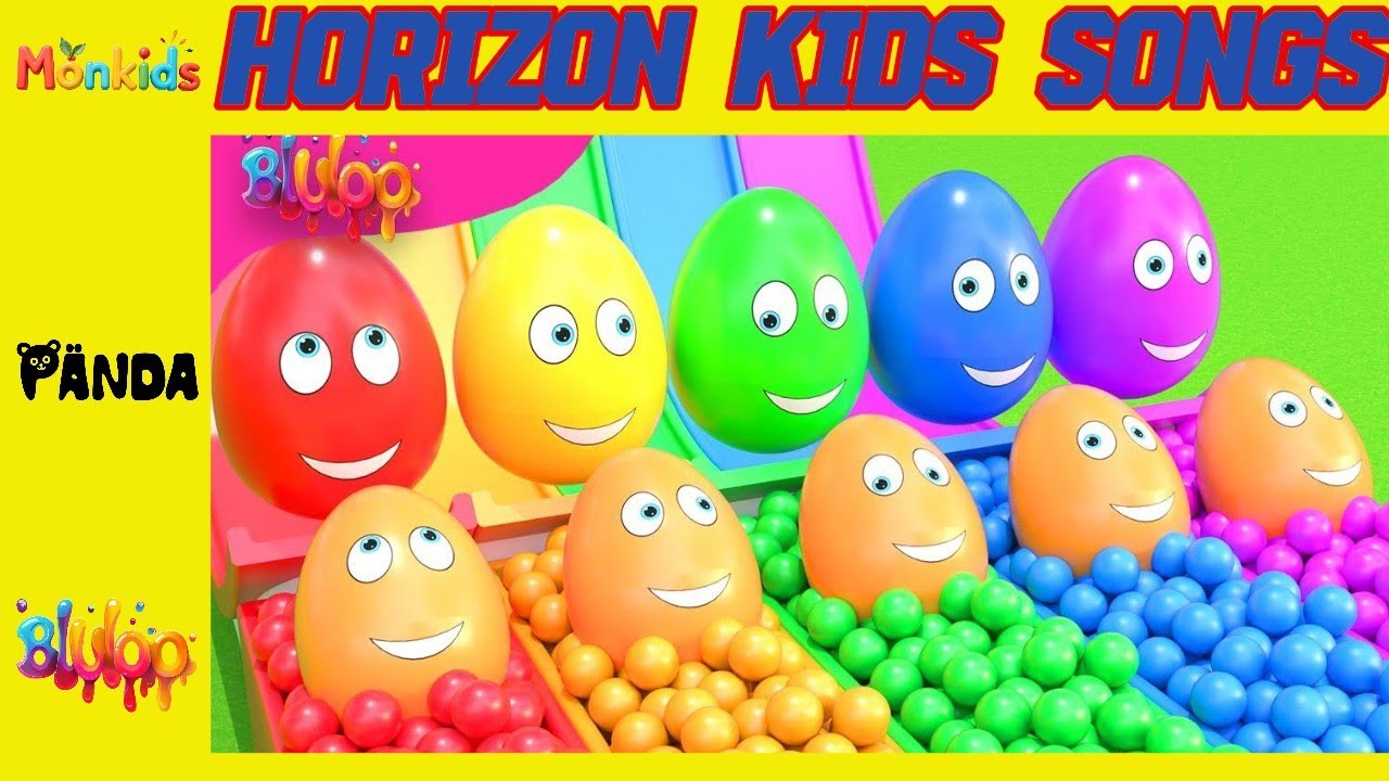 Learning Colors and Numbers Song | Colorful Eggs on the Farm | Horizon Nursery Rhymes & Kids Songs