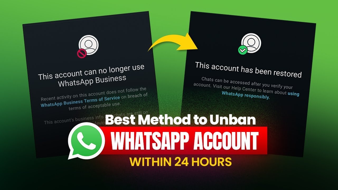 How To Unban Your WhatsApp Account Within 24 Hours in 2025 #whatsapp