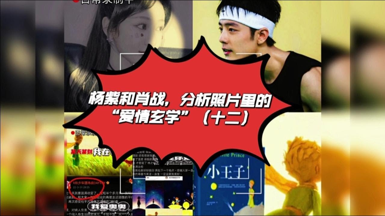 肖战和杨紫，分析照片里的“爱情玄学”，（十二）