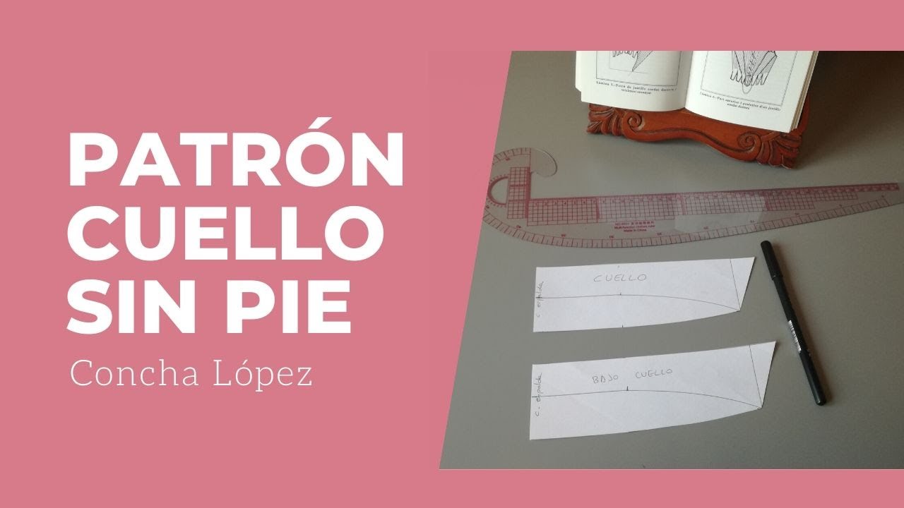 Patrón cuello sin pie