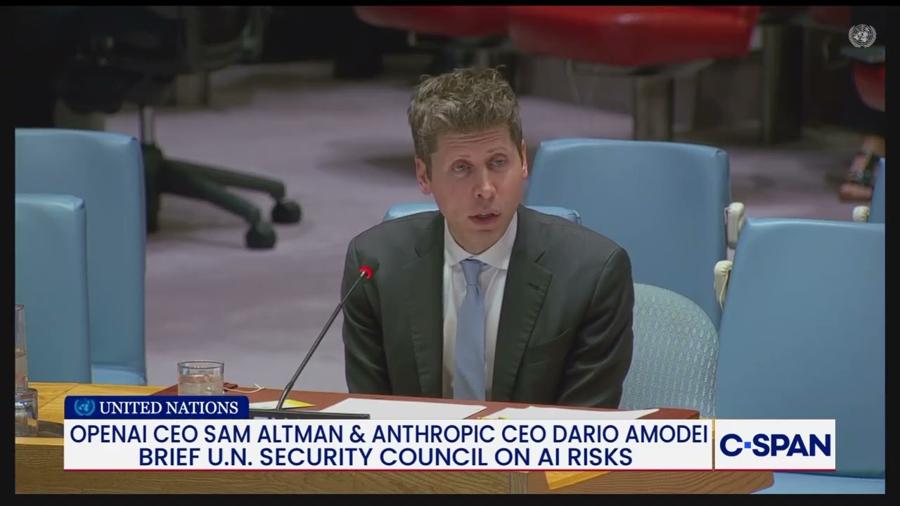 OpenAI CEO Sam Altman warns UN Security Council on AI risks