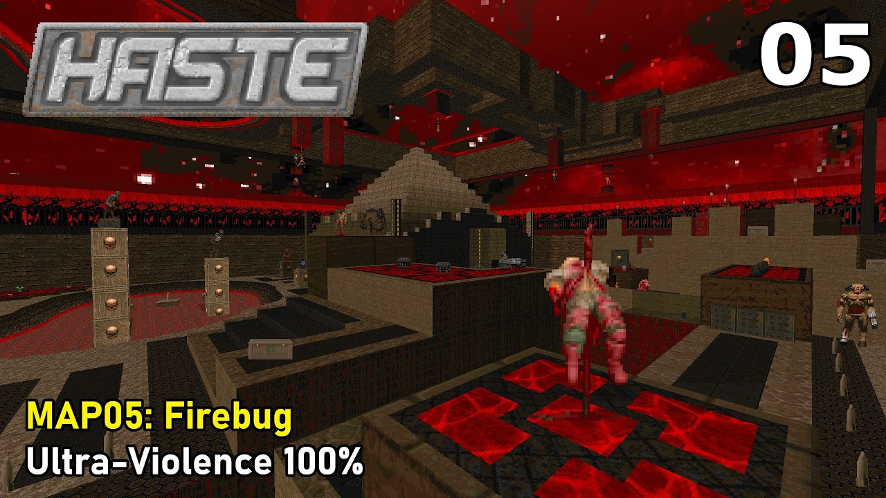 Doom II: Haste - MAP05: Firebug (Ultra-Violence 100%)