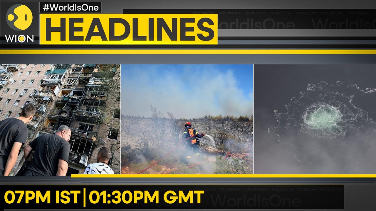 Ukraine pounds Russia with drones | Arrest warrant issued in Nord stream blast | WION Headlines