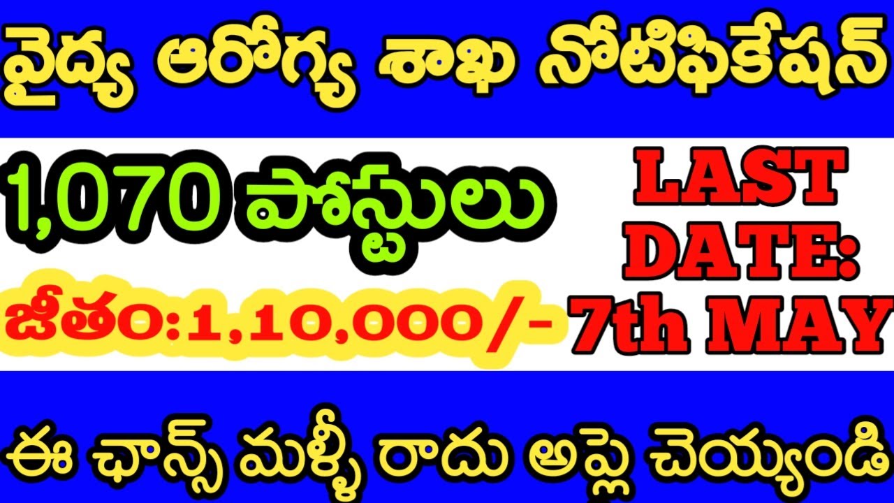 AP HEALTH DEPARTMENT 1,070 JOBS NOTIFICATION 2020 | AP LATEST JOBS | BASK COMPETITIVE ADDA