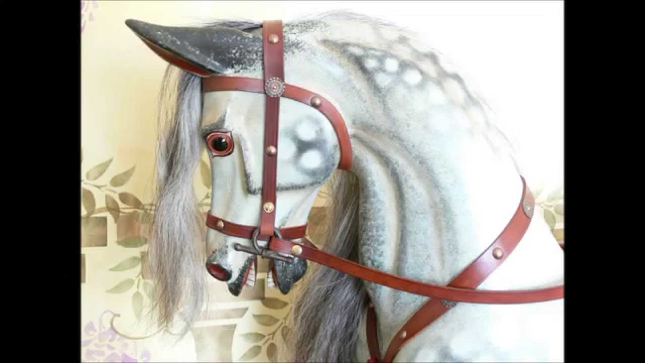 Rocking Horse Restoration by Classic Rocking Horses  No:3  Restoring a Lines Extra Carved Rocking Ho