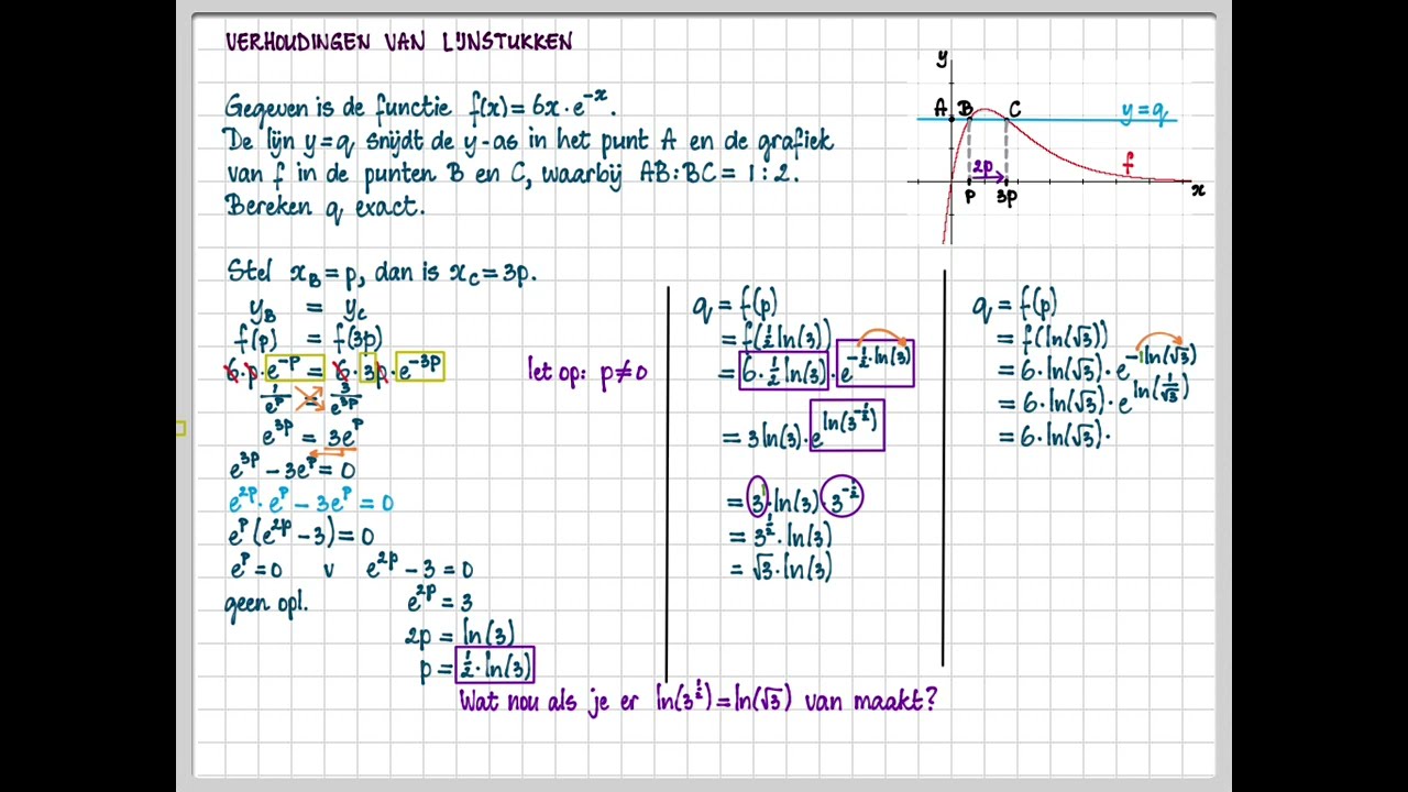 vwo B 15.1 A - Verhoudingen van lijnstukken