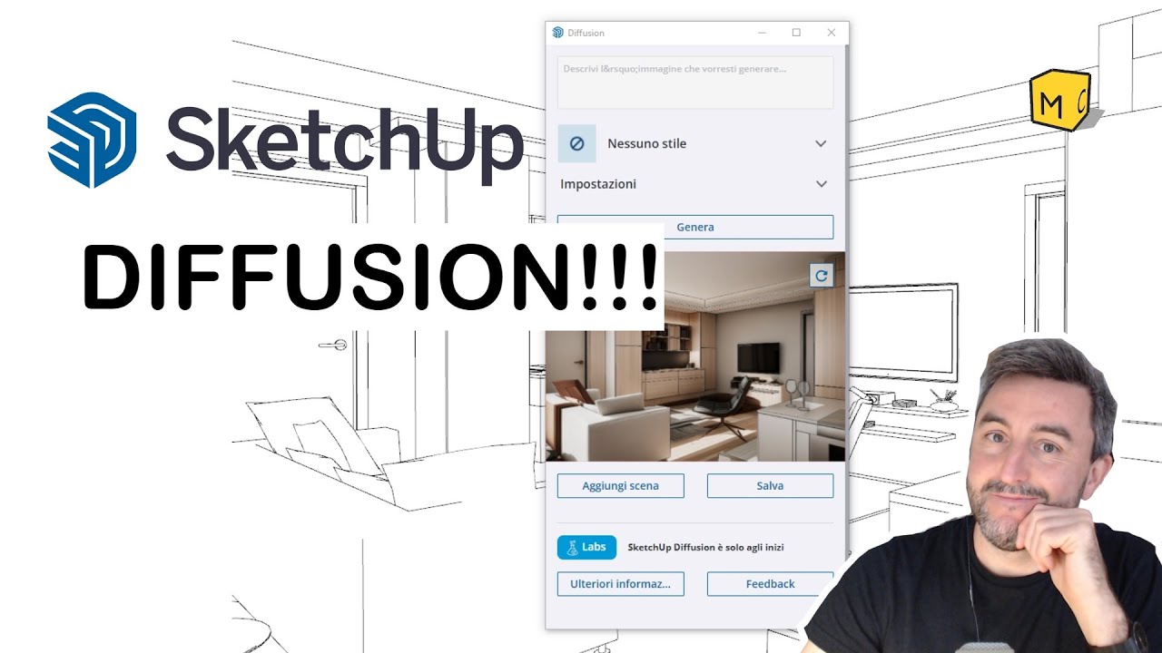 SketchUp Diffusion! Render con AI direttamente dagli SketchUp Labs