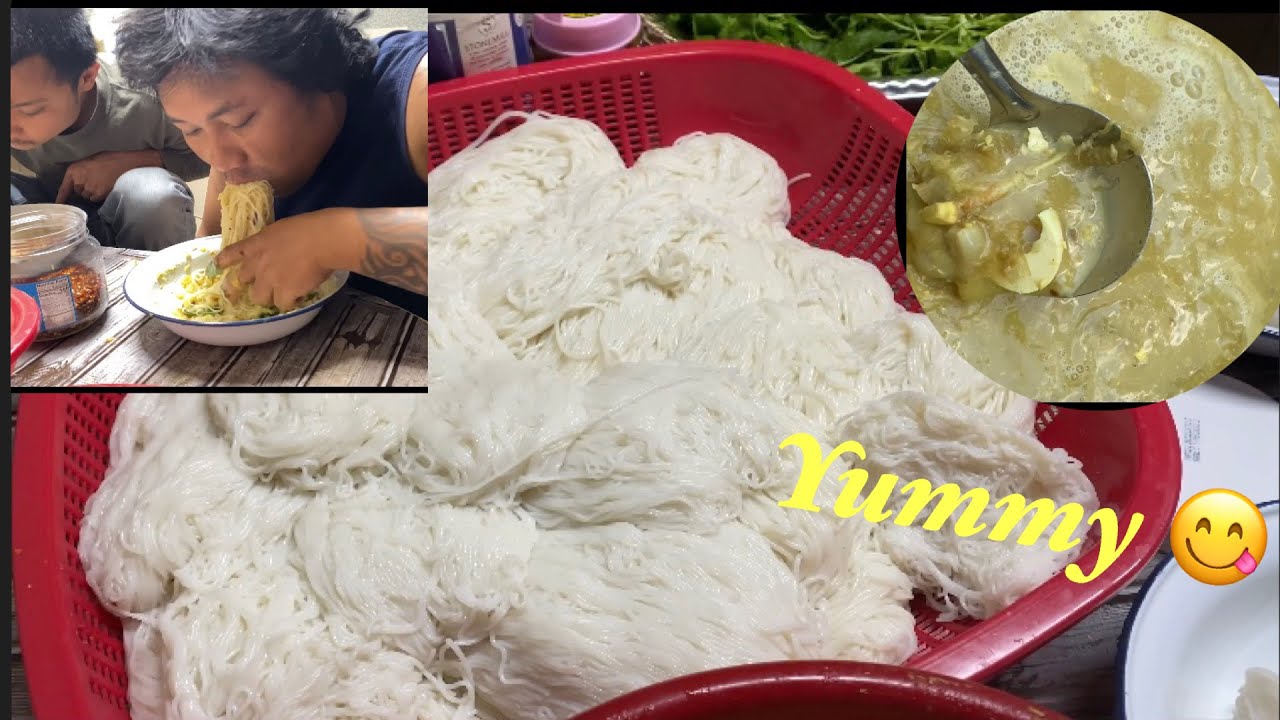 Eating Karen noodles with brother in law very delicious 😋.