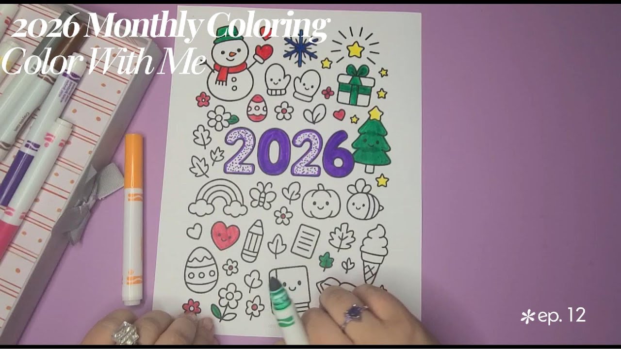 2026 Monthly Color- Color With Me #12