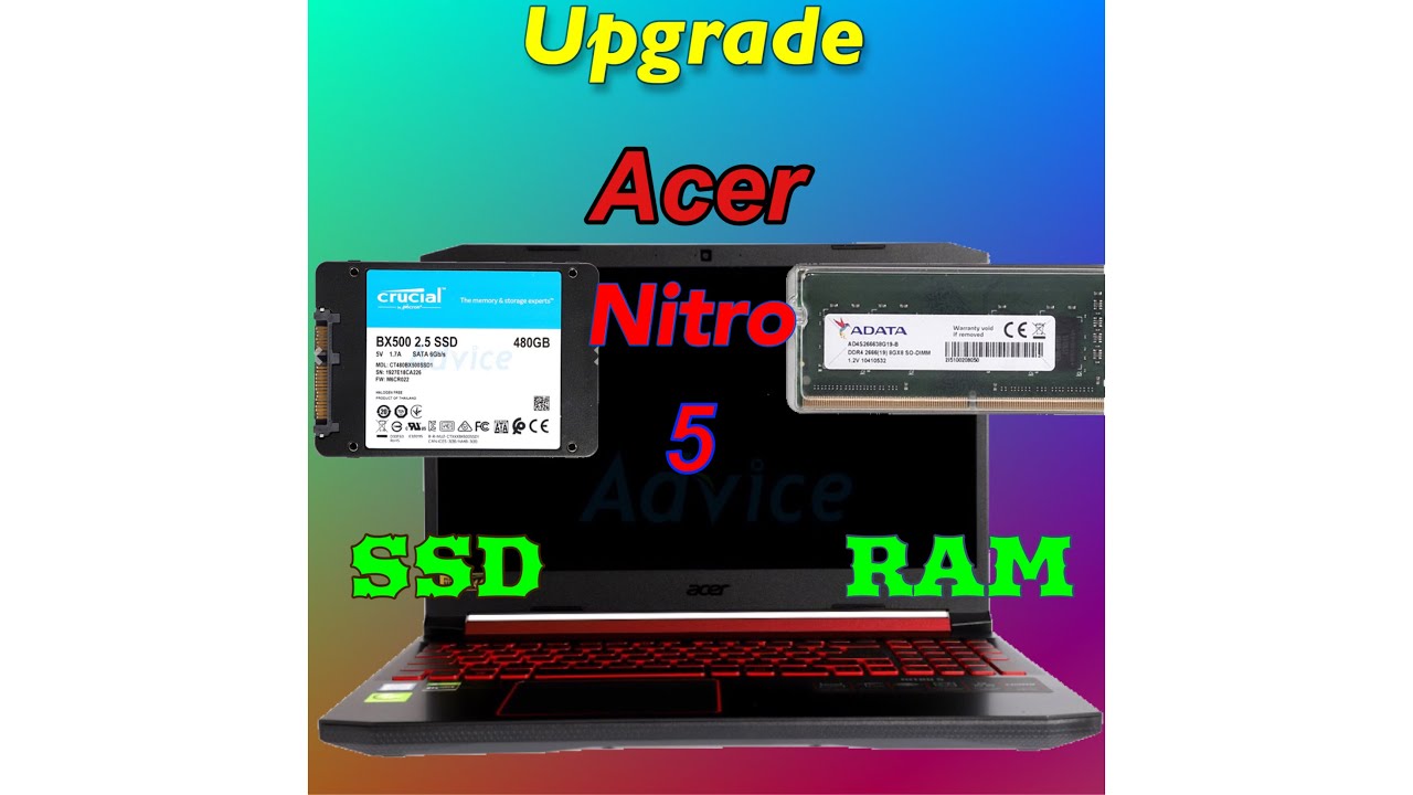 Upgrade Ram&SSD Acer Nitro 5 AN515-54-546A (BLACK)