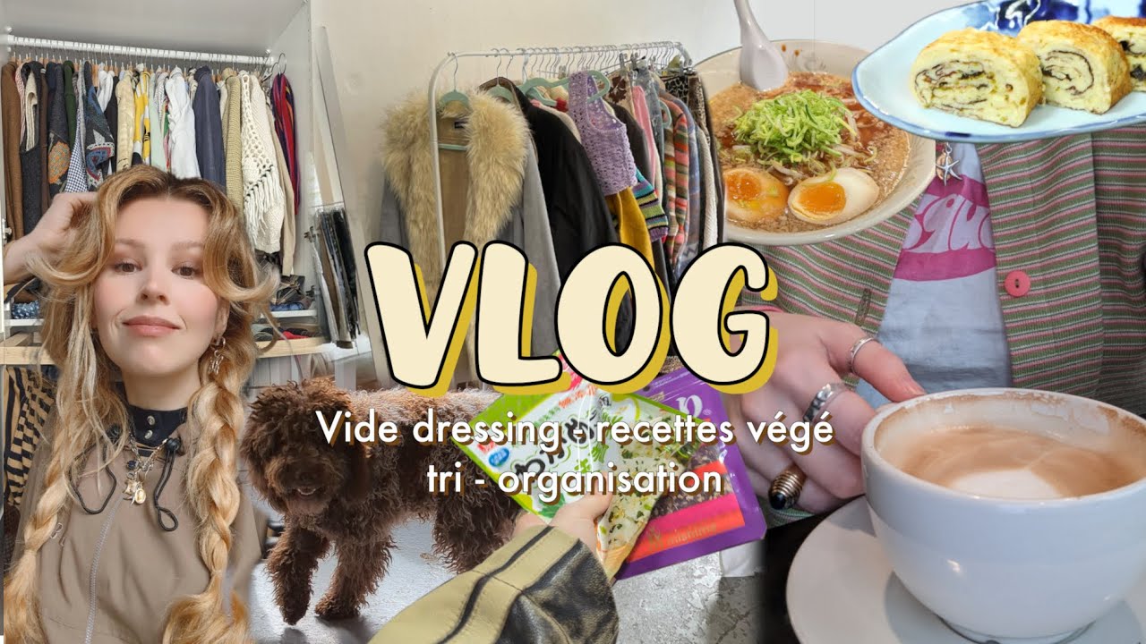 VLOG : vide dressing - id&eacute;es recettes v&eacute;g&eacute; - tri - organisation