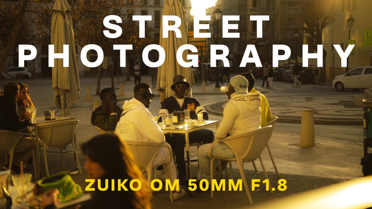 POV: Street Photography in Granada, Spain. Sony a7IV + Zuiko OM 50mm f1.8. Cinematic Golden Hour.