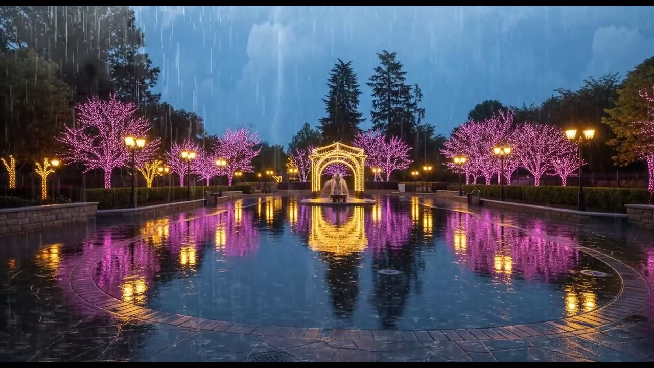 3 Minutes to Sleep 😴 Continuous Rain & Gentle Thunder Ambience