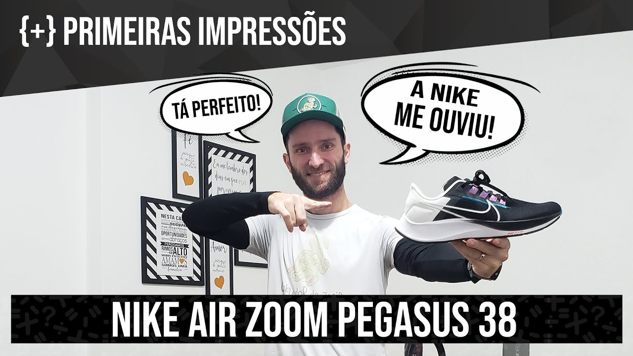 NIKE AIR ZOOM PEGASUS 38 - Primeiras Impressões (Ficou incrível!)