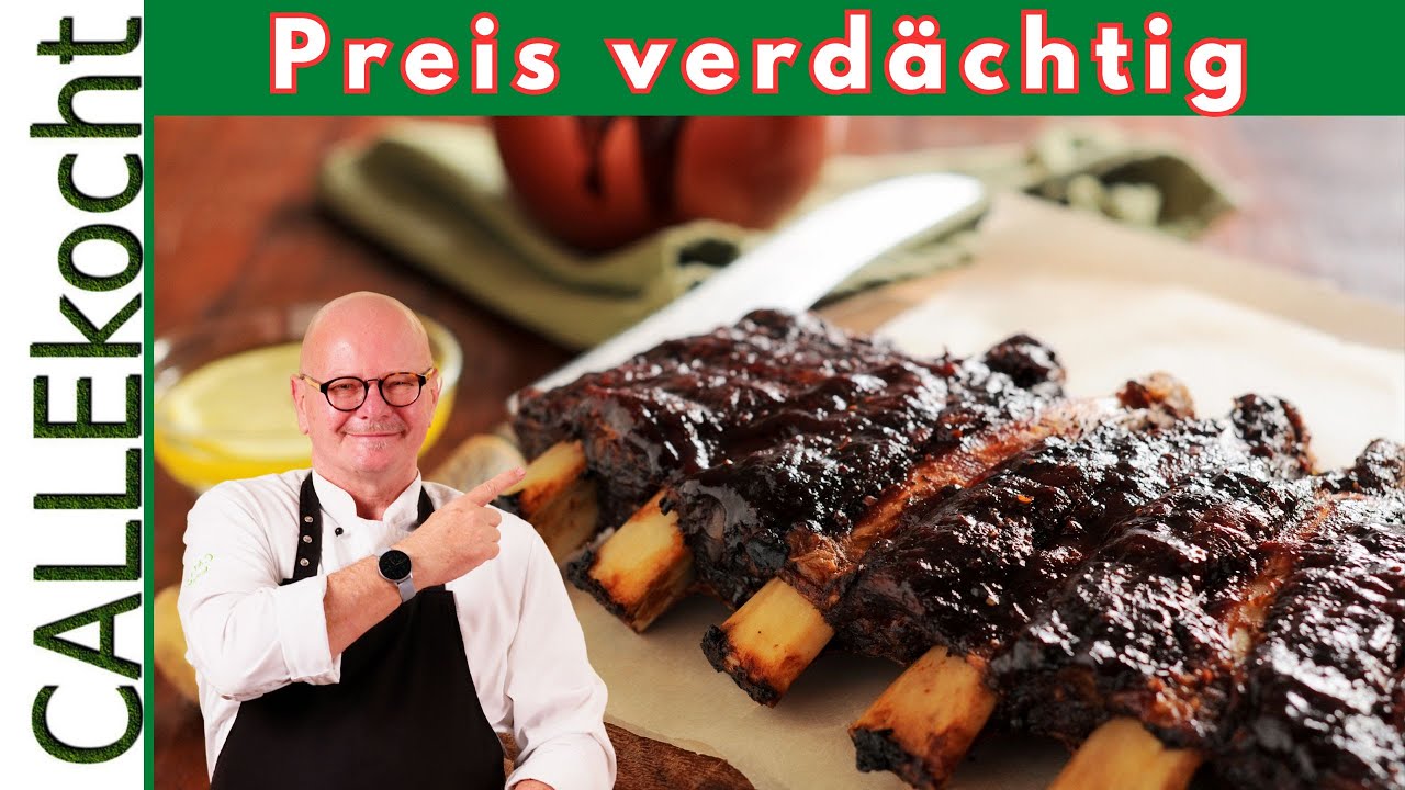 Rinderrippen die vom Knochen fallen. So machst Du sie saftig und zart!