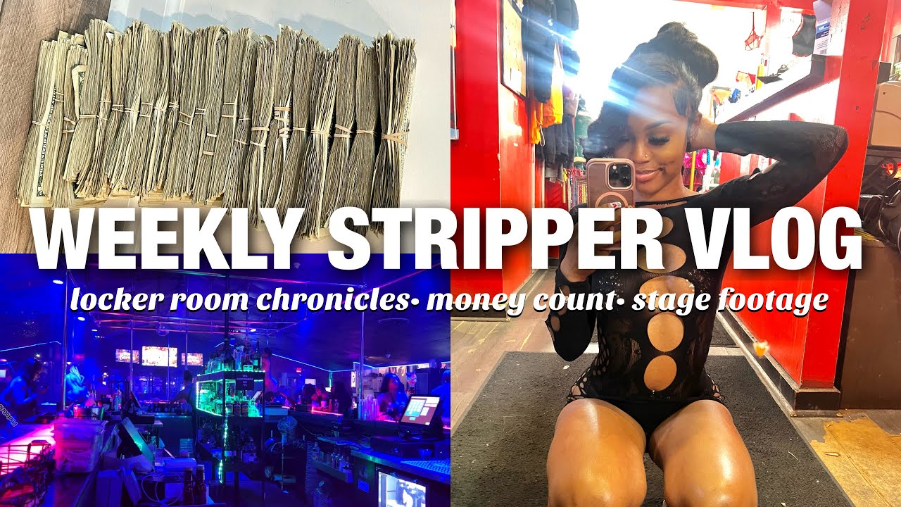 STRIPPER VLOG: im back! money count & stage footage!💰