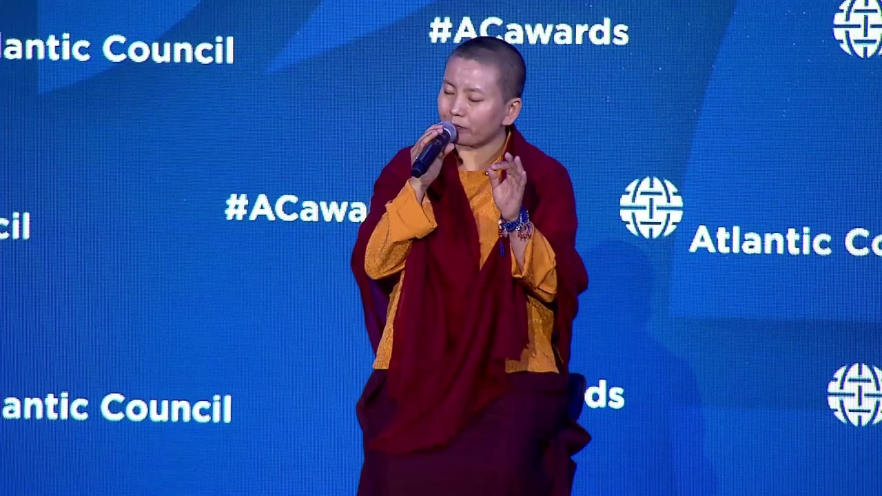 2017 Freedom Award Atlantic Council presentation to Ani Choying Drolma