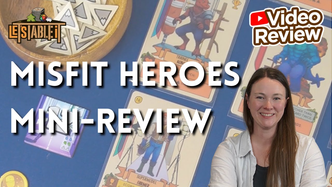 Misfit Heroes Card Game Mini Review &ndash; Crazy Characters & Big Combos!