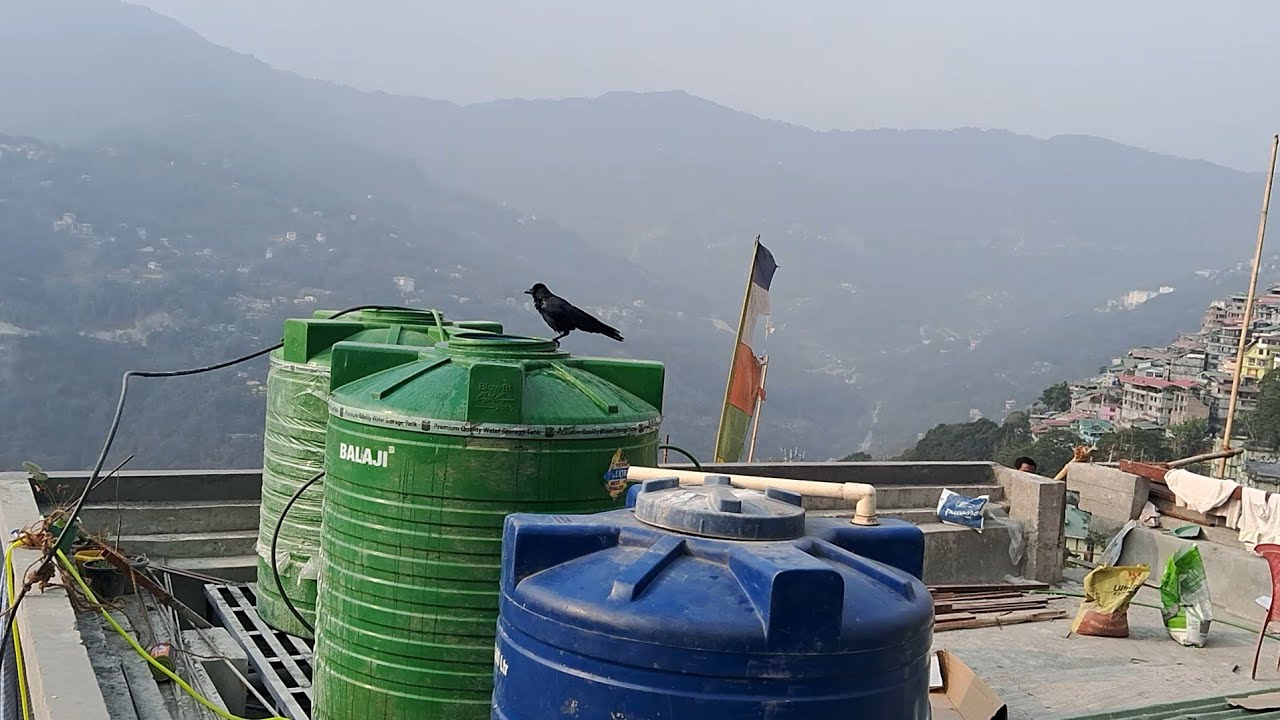 spending a time at home enjoying winter sun/gangtok/sikkim 