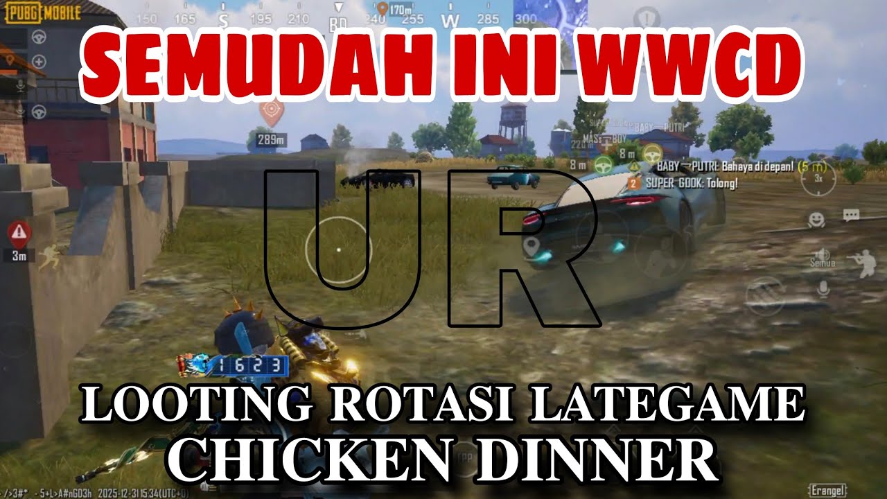 WWCD UR SEMUDAH ini!! - Looting Rotasi Lategame WWCD - PUBG Mobile Ultimate Royale