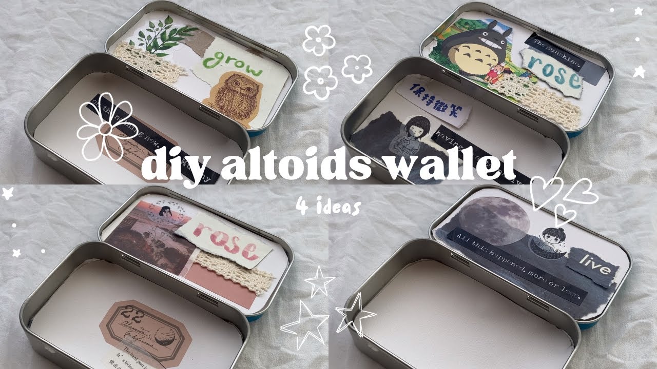 altoids wallet 🍡🧚🏻 4 diy altoids wallet ideas