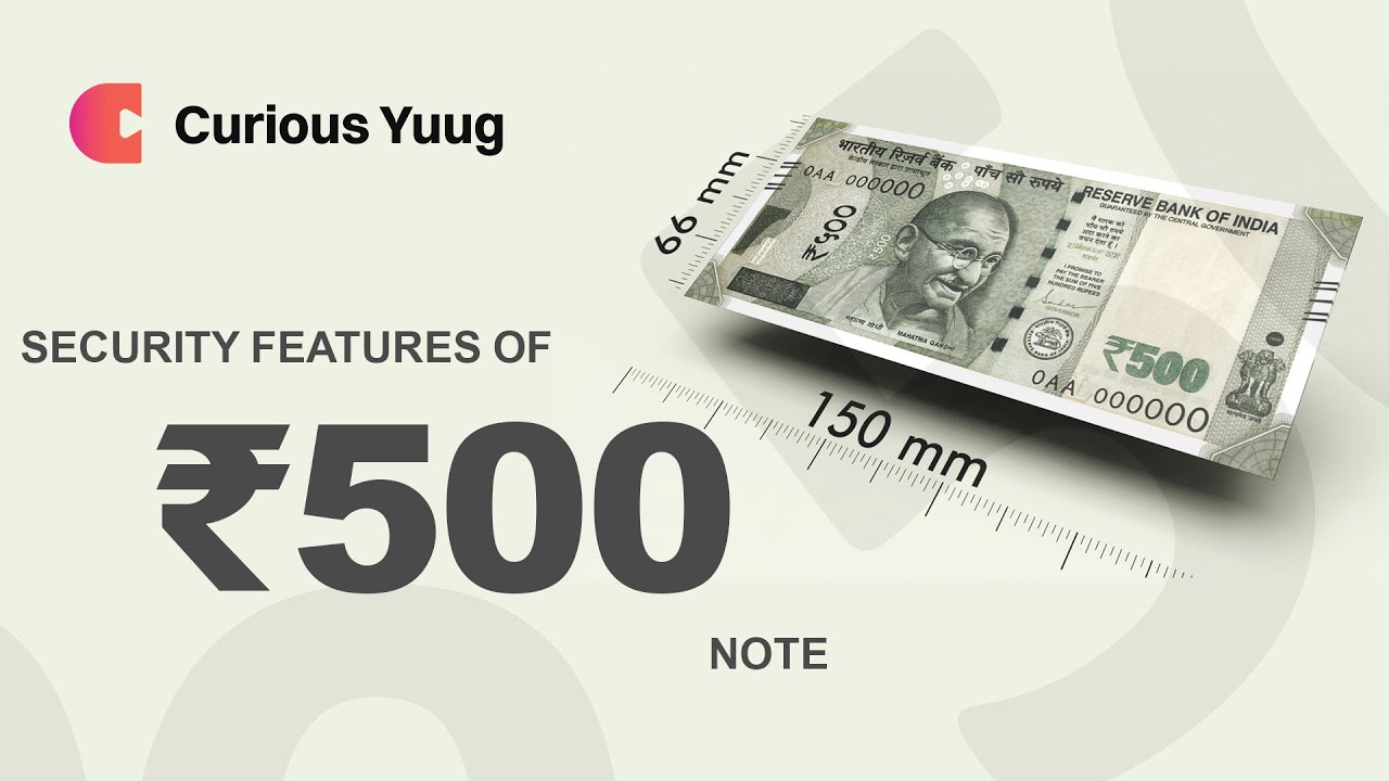Security Features of 500 Rupee Note || Indian Currency || RBI || Information Video || 3D Animation
