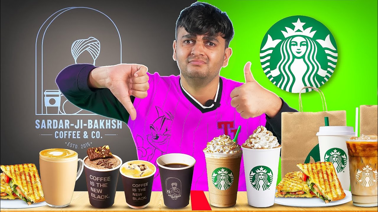 Trying Full Menu of Starbucks vs SardarBaksh