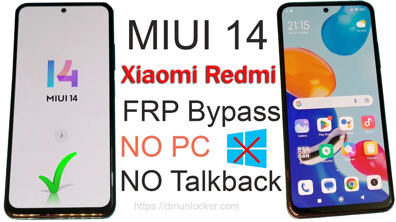 NO PC | XIAOMI FRP Bypass MIUI 14 Android 14 NO Talkback l Redmi MIUI 14 FRP Bypass Google Account