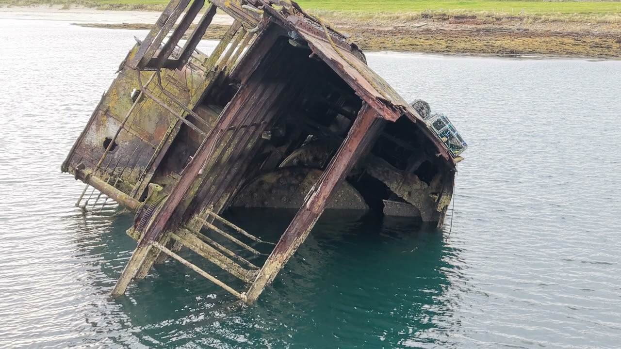 An Old wreck on the Orkney Islands Kirkwall 