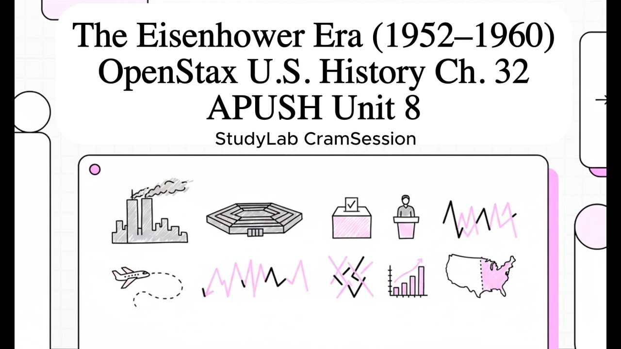 The Eisenhower Era 1952–1960, (OpenStax U.S. History Ch. 32) APUSH Unit 8