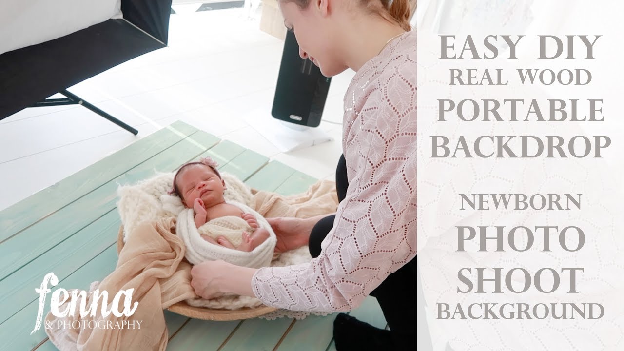 Easy DIY Portable Real Wooden Backdrop (Newborn Photoshoot background)