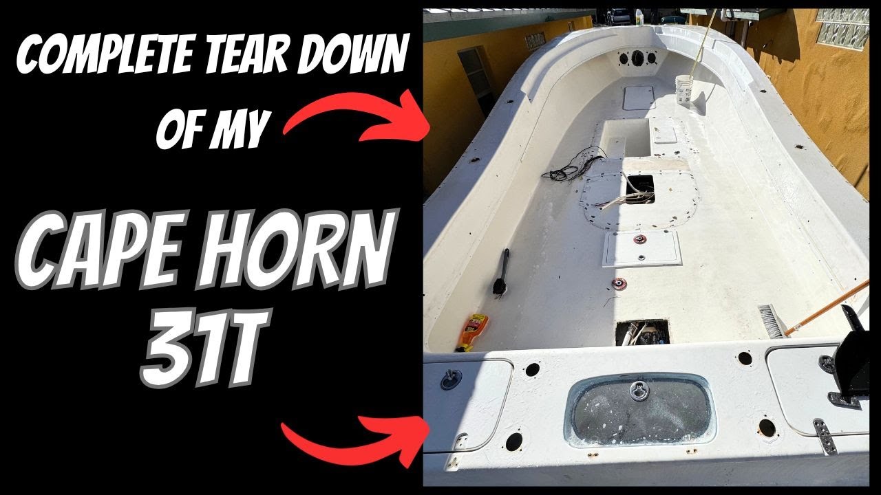 COMPLETE DISASSEMBLE OF MY CAPE HORN 31T - Every Screw, Nut, & Bolt Removed To Prep For Rebuild!