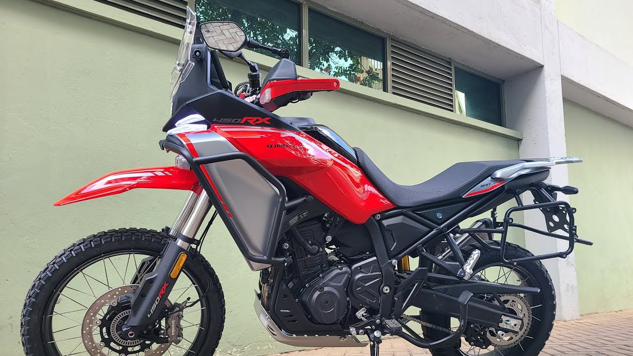 Представляем QJMOTOR SRT 450 RX Rally — мотоцикл среднего класса для приключений.