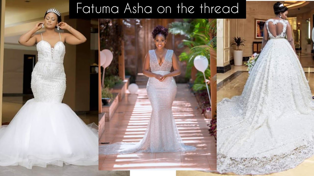 WEDDING GOWNS BY FATUMA ASHA AFRICAN AWARD WINNING DESIGNER.