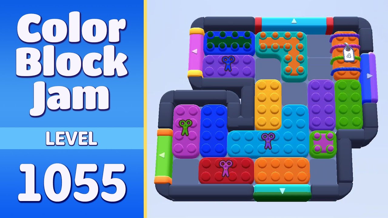 Color Block Jam Level 1055 (1056) | Every Puzzle Solved! 🎯
