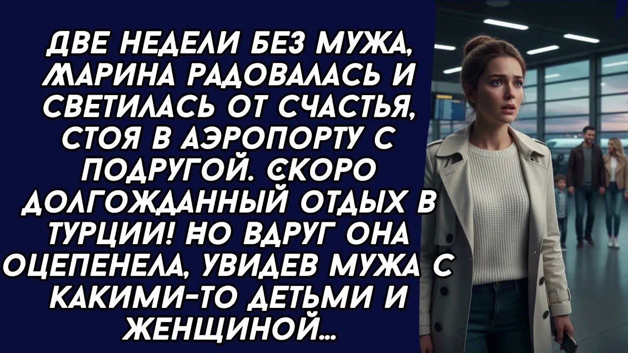 Я случайно увидела своего мужа в аэропорту с какими-то детьми и женщиной и была потрясена…