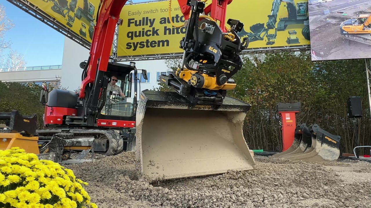 Engcon Attachments Show At Bauma 2022 - 4k