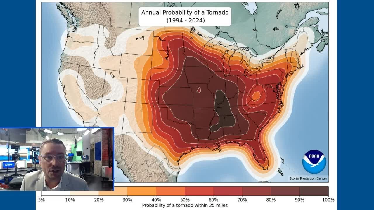 TORNADO RISK TRENDING UP IN QC