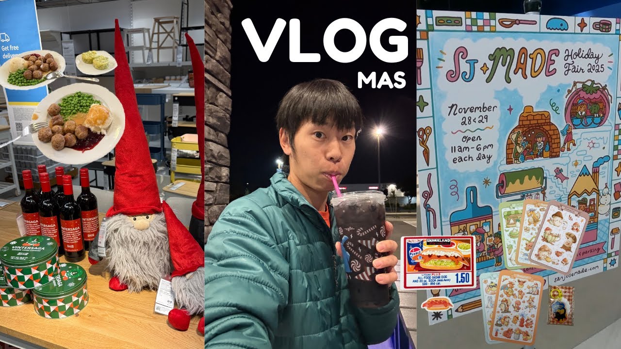 Видеоблог интроверта: IKEA с семьей, праздничная ярмарка SJMade, вечер с другом