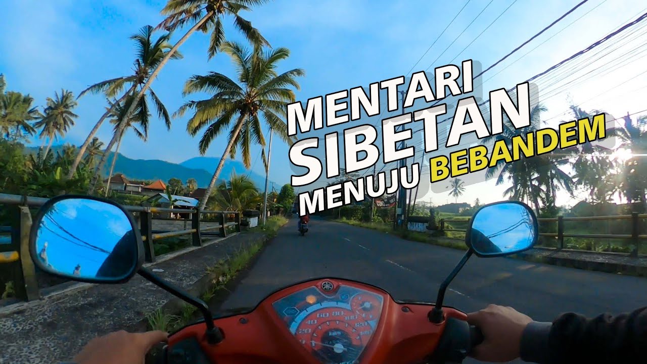 Suasana Pagi Jalan Desa Sibetan Bebandem Karangasem Bali