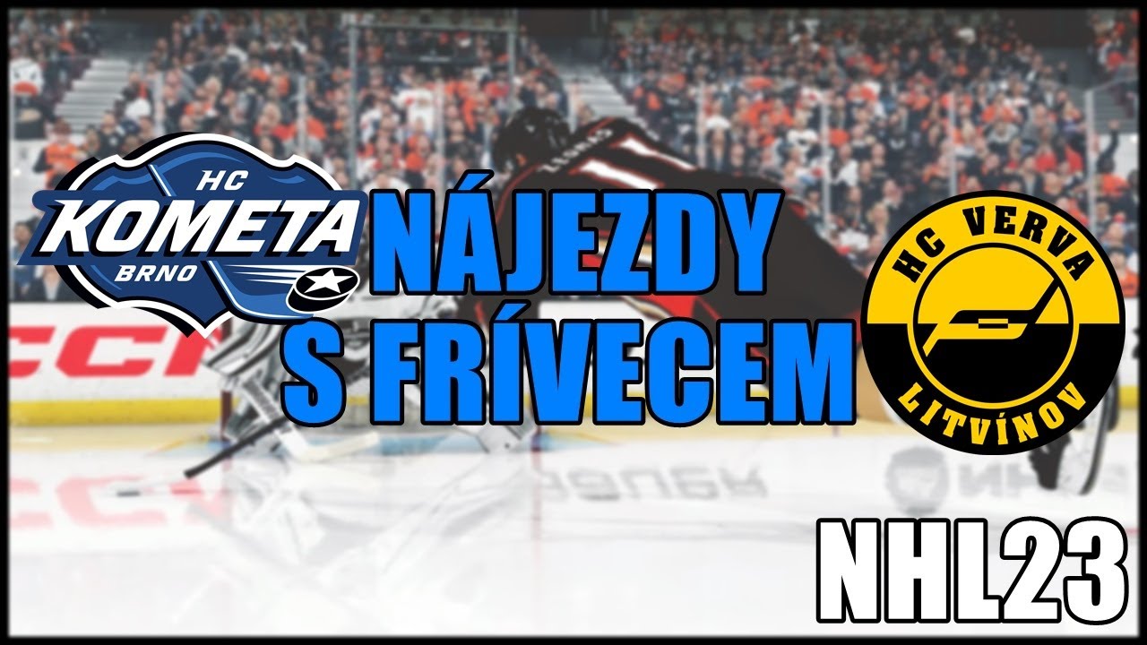 HC KOMETA BRNO VS HC VERVA LITVÍNOV|NÁJEZDY S FRÍVECEM|NHL23|PS5