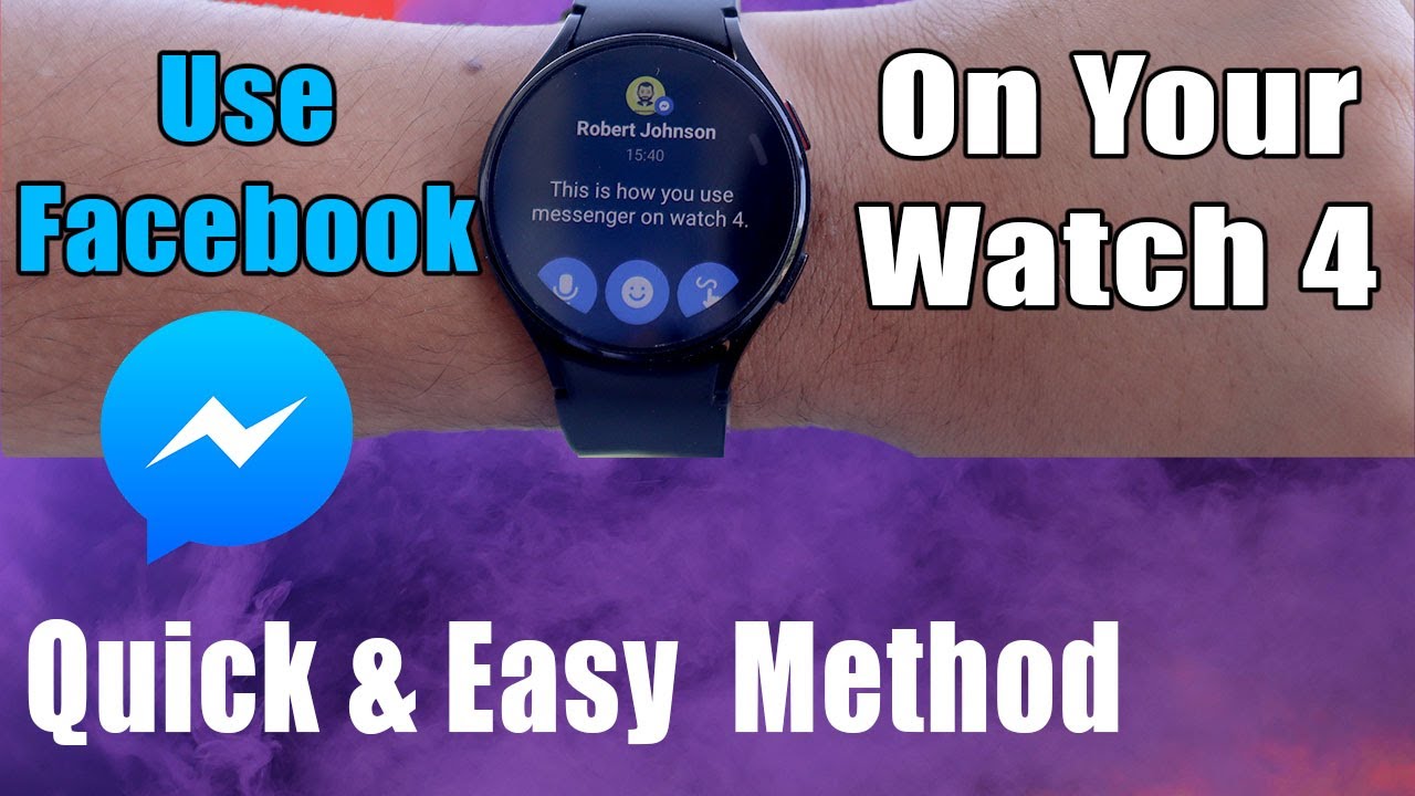 Как использовать Facebook Messenger на Galaxy Watch 4 😲