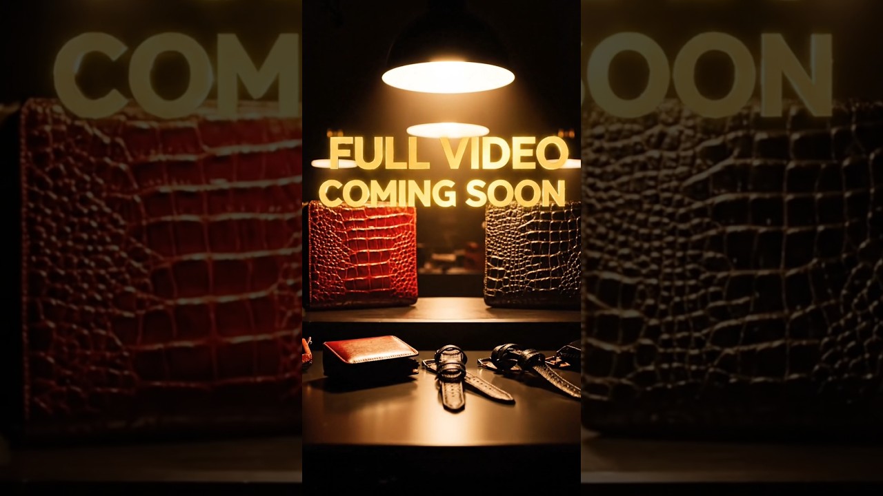 Luxury Crocodile Leather 😱 | Full Video Coming Soon #factory #factoryprocess #viral #ai #process