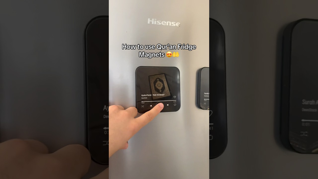 Qur&rsquo;an Fridge Magnets Plays Qur&rsquo;an Loud 😍🔊#islam #muslim #quran