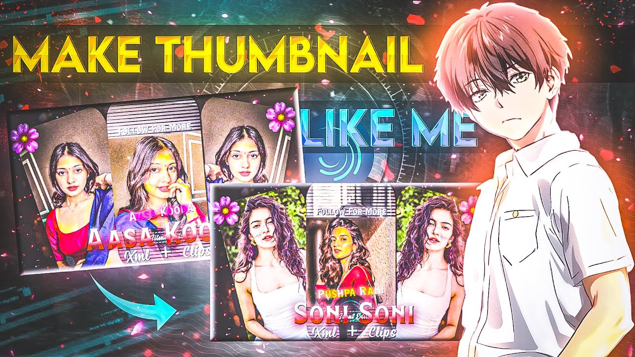Ae Inspired | Thumbnail Tutorial + Xml  | How to make thumbnail Like Me In Alight motion 📱