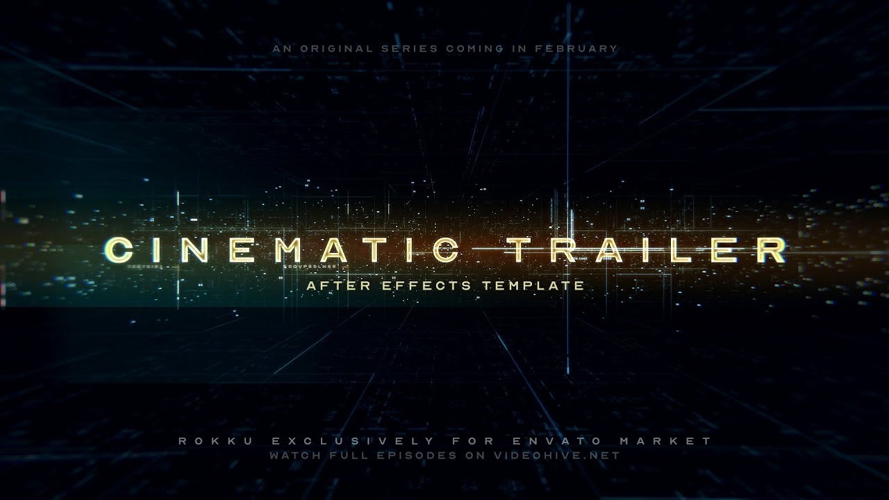 Cinematic Trailer After Effects Template [ for futuristic opener, blockbuster style teaser ]