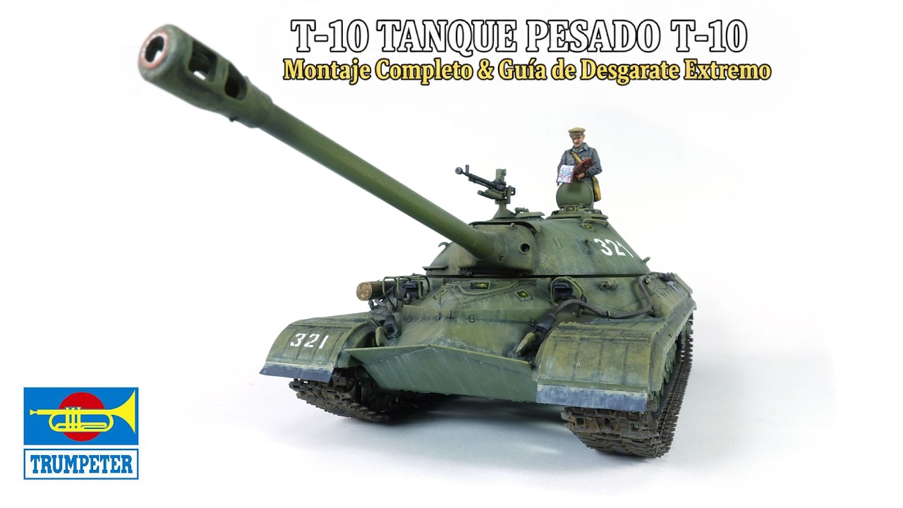 T-10 Trumpeter 1/35 Trumpeter 1/35: ¡POR FIN! Terminamos la pintura del T-10M: El resultado final