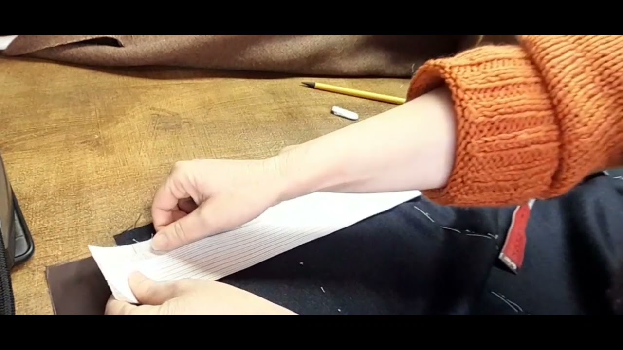 Pantalone di alta sartoria: come imbastire le cinte.